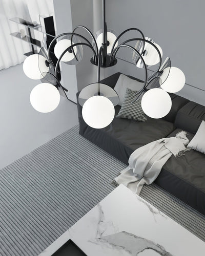 Seliselle Chandelier Globe Arm Sculptural