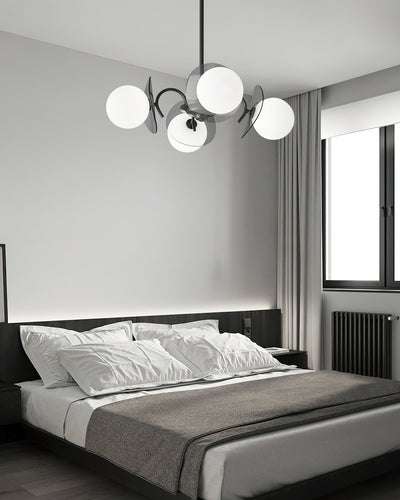 Seliselle Chandelier Globe Arm Sculptural