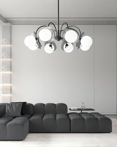 Seliselle Chandelier Globe Arm Sculptural