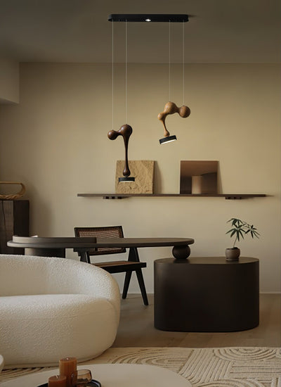 Drovia Rustic Wooden Pendant Light
