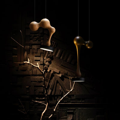 Drovia Rustic Wooden Pendant Light