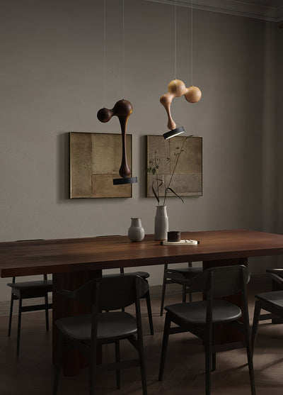 Drovia Rustic Wooden Pendant Light