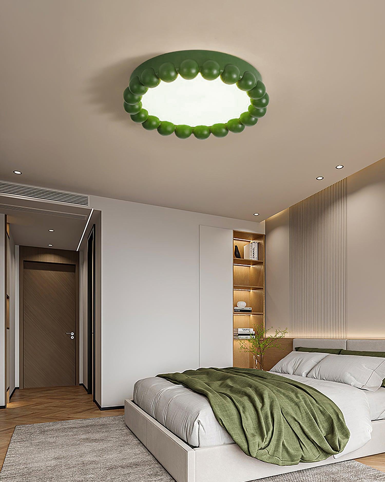 Zevian Ceiling Lamp Resin Bubble Round Playful Soft