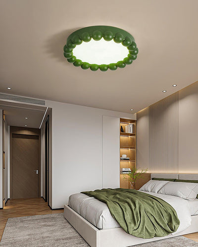 Zevian Ceiling Lamp Resin Bubble Round Playful Soft