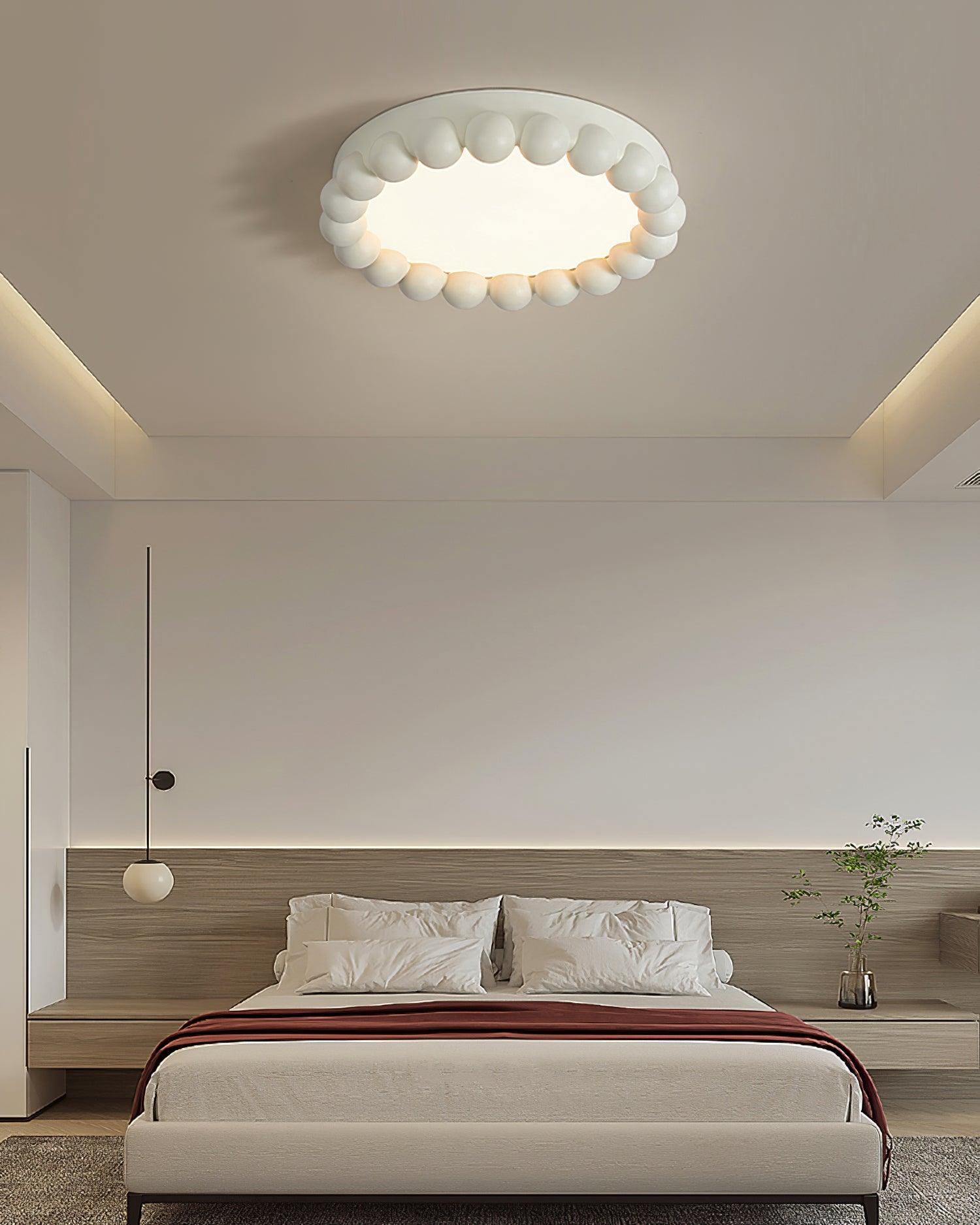 Zevian Ceiling Lamp Resin Bubble Round Playful Soft