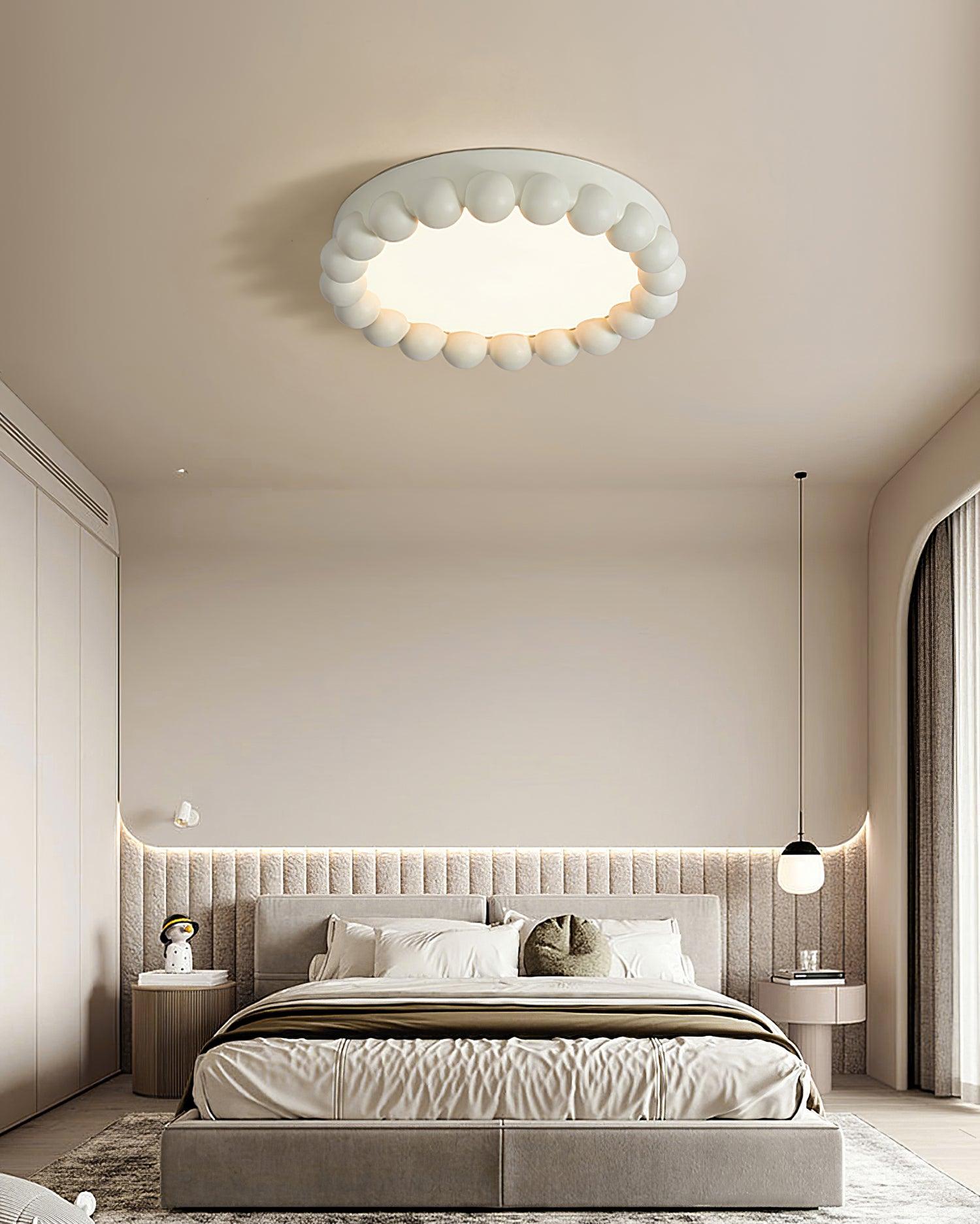 Zevian Ceiling Lamp Resin Bubble Round Playful Soft