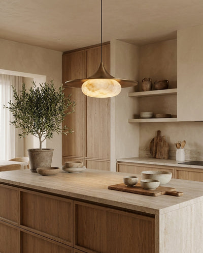 Fallowcrest Alabaster Pendant Lamp