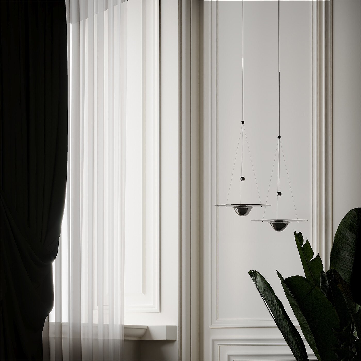 Aurivine Brass Minimalistic Pendant Light