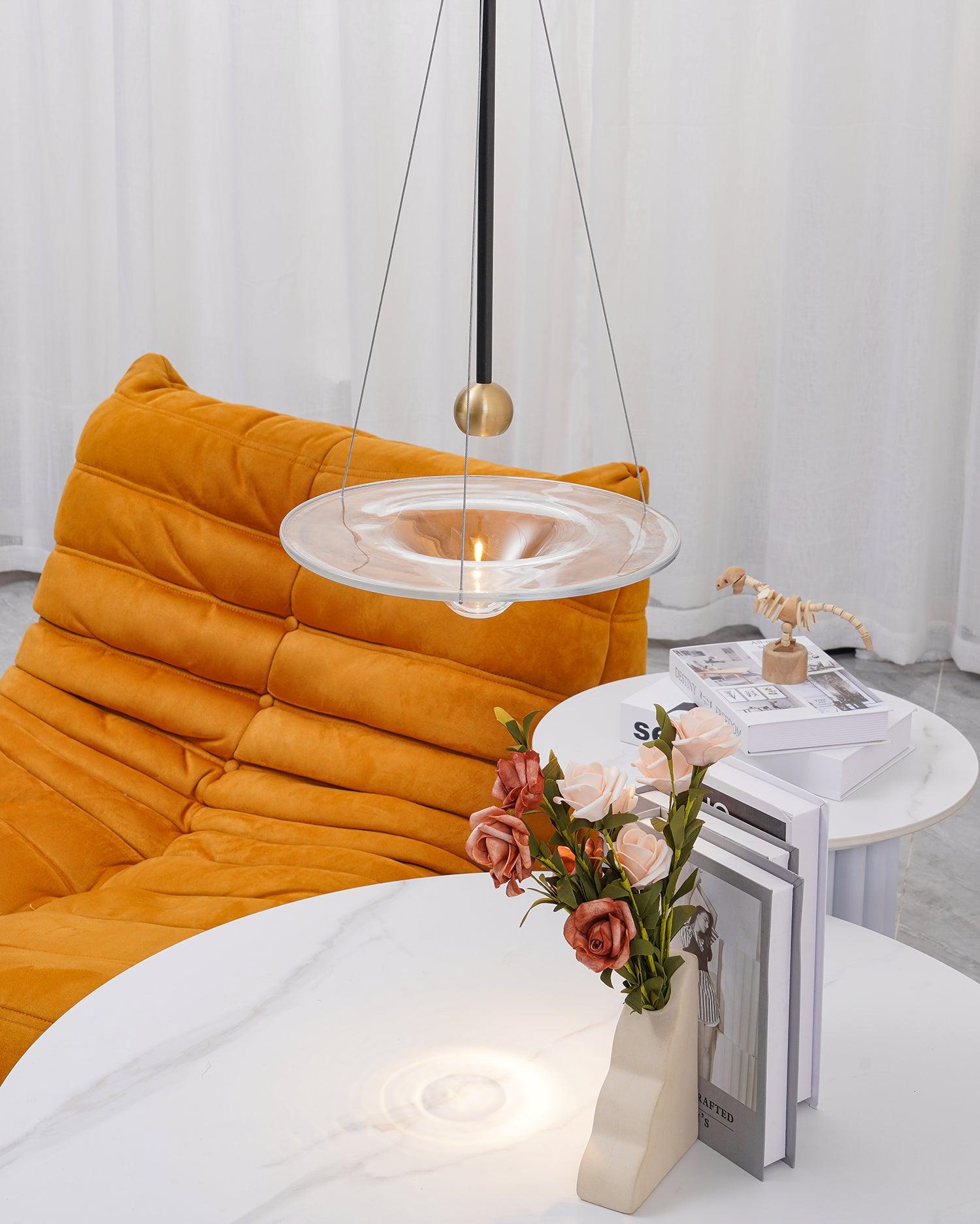 Aurivine Brass Minimalistic Pendant Light