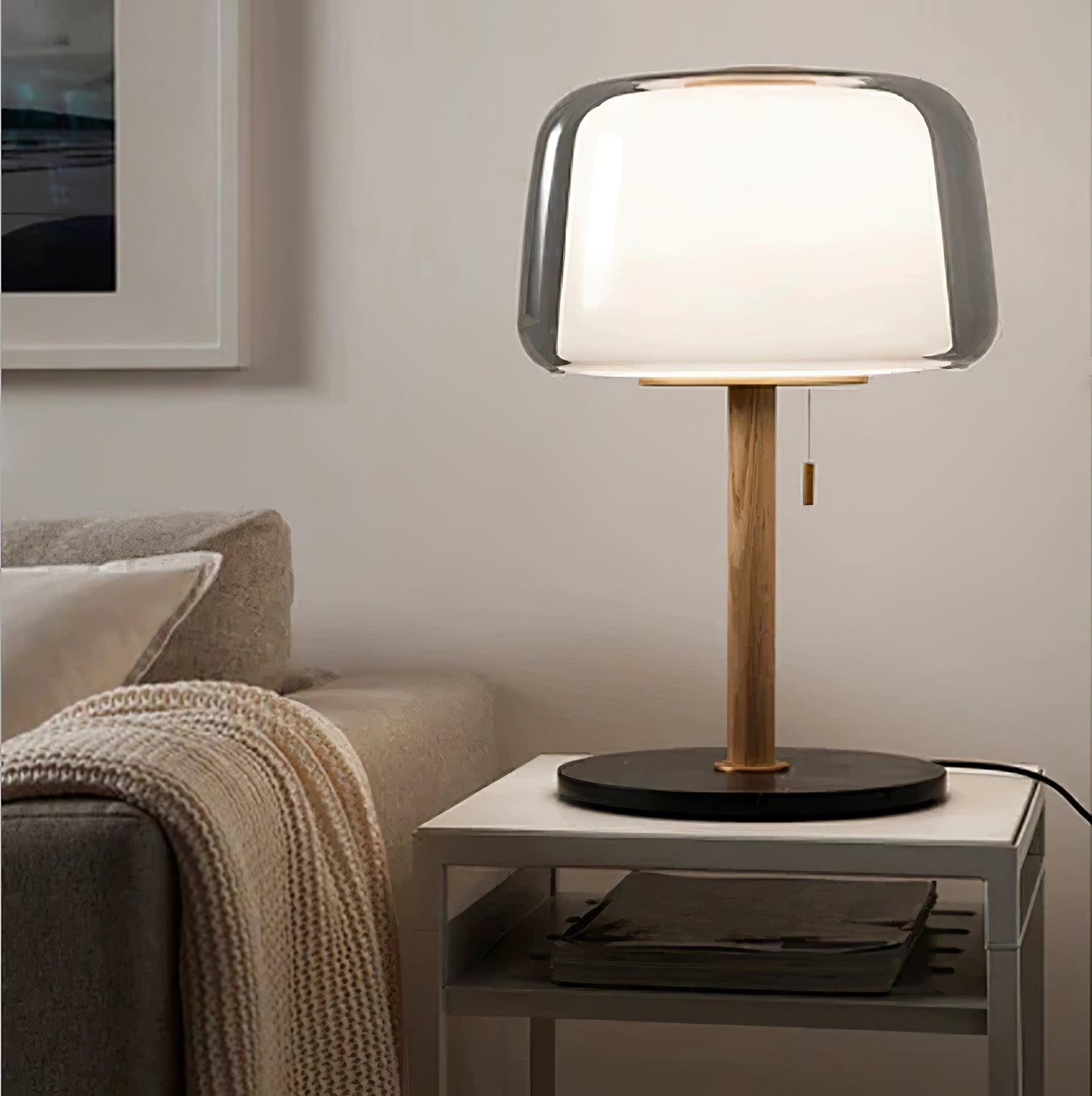 Gala Glass Marble Table Lamp