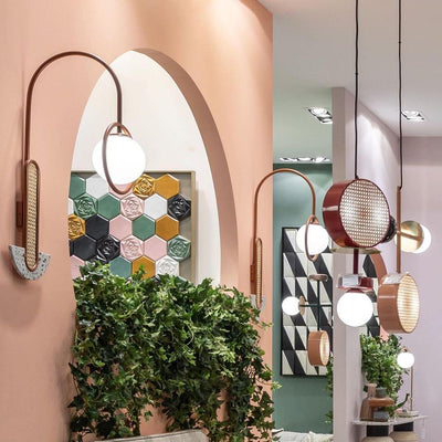 Daxl Vintage Glass Suspension Light