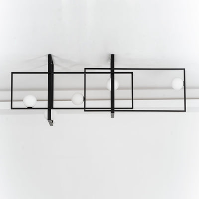 Veliiel Chandelier Mondrian Glass Brass Geometric Modern