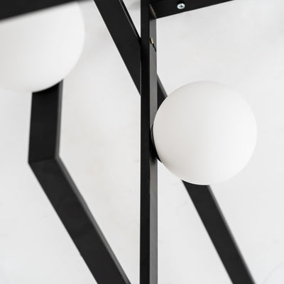 Veliiel Chandelier Mondrian Glass Brass Geometric Modern