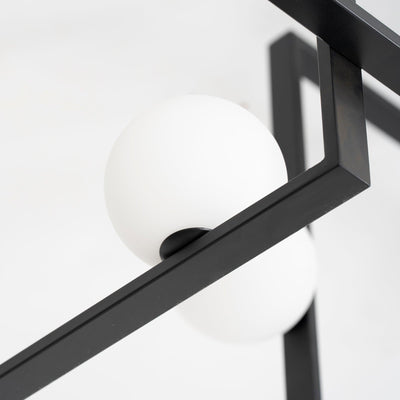 Veliiel Chandelier Mondrian Glass Brass Geometric Modern