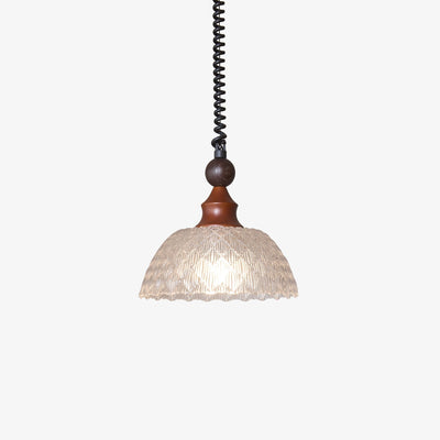 Nydoreth Elegance Vintage Art Wood Pendant Lamp