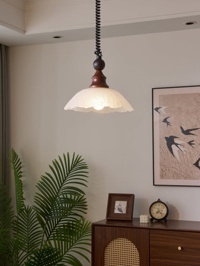 Nydoreth Elegance Vintage Art Wood Pendant Lamp