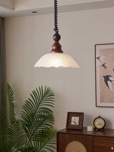 Nydoreth Elegance Vintage Art Wood Pendant Lamp