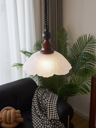 Nydoreth Elegance Vintage Art Wood Pendant Lamp