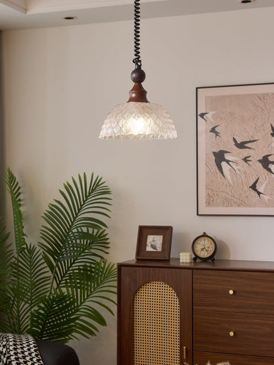 Nydoreth Elegance Vintage Art Wood Pendant Lamp