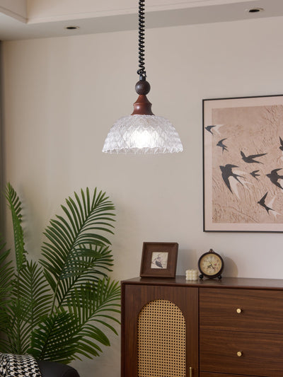 Nydoreth Elegance Vintage Art Wood Pendant Lamp
