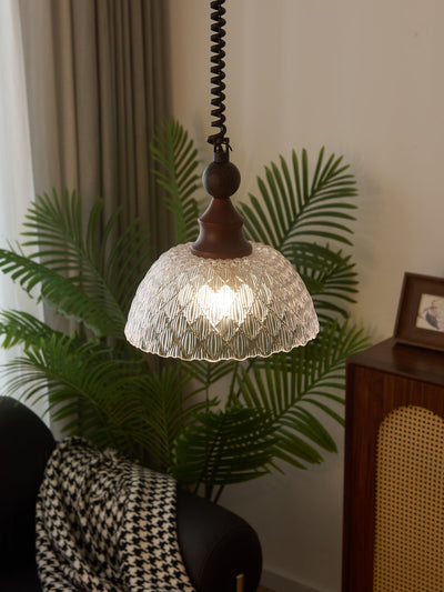 Nydoreth Elegance Vintage Art Wood Pendant Lamp