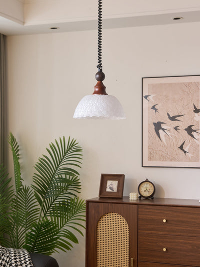Nydoreth Elegance Vintage Art Wood Pendant Lamp