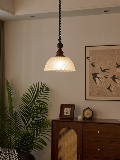 Nydoreth Elegance Vintage Art Wood Pendant Lamp