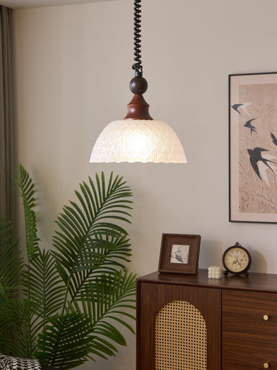 Nydoreth Elegance Vintage Art Wood Pendant Lamp