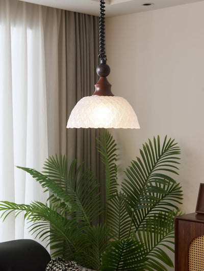Nydoreth Elegance Vintage Art Wood Pendant Lamp
