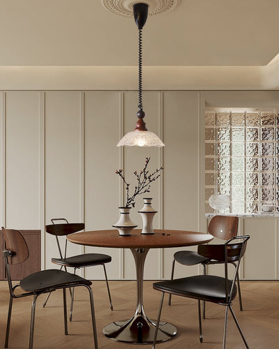 Nydoreth Elegance Vintage Art Wood Pendant Lamp