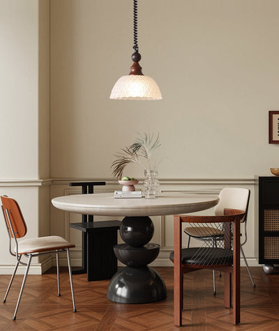 Nydoreth Elegance Vintage Art Wood Pendant Lamp