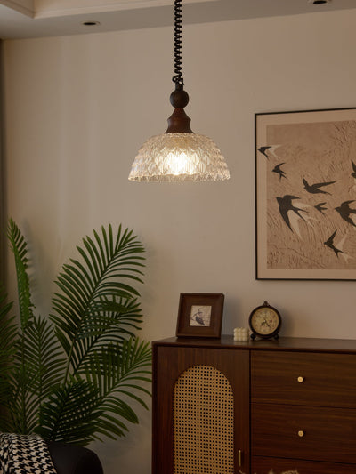 Nydoreth Elegance Vintage Art Wood Pendant Lamp
