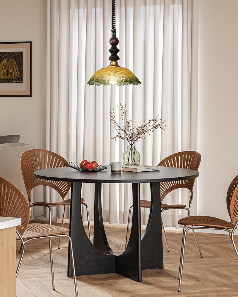 Nydoreth Elegance Vintage Art Wood Pendant Lamp