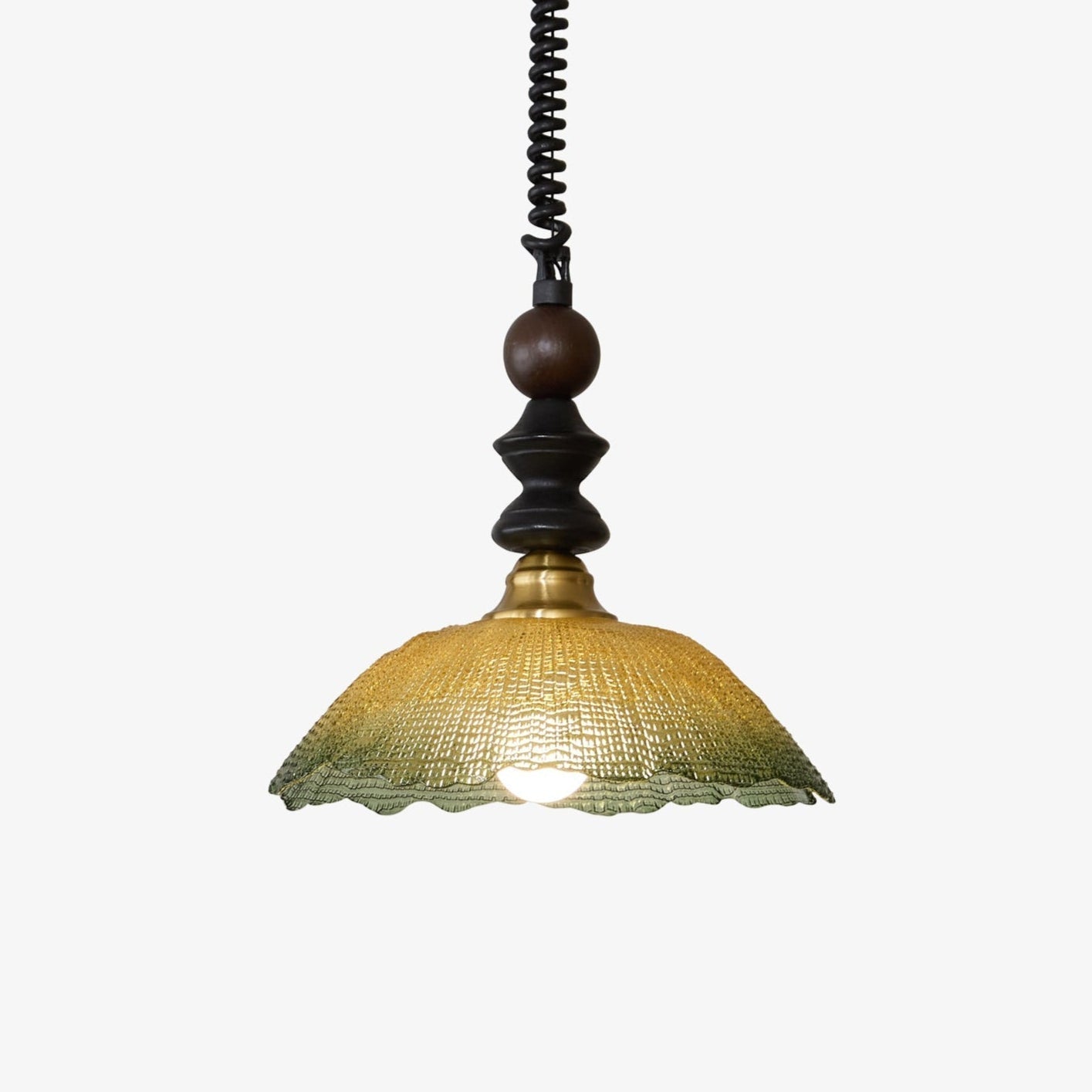 Nydoreth Elegance Vintage Art Wood Pendant Lamp