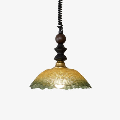 Nydoreth Elegance Vintage Art Wood Pendant Lamp
