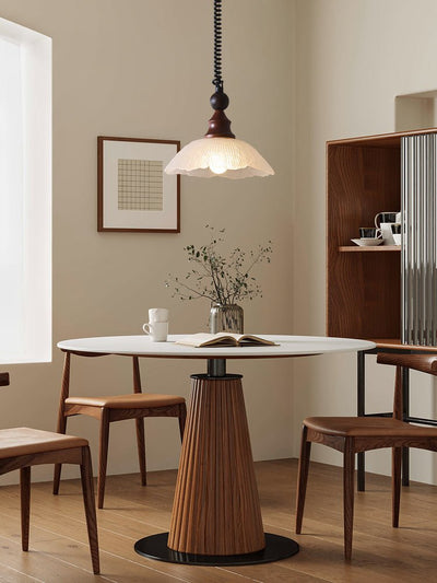 Nydoreth Elegance Vintage Art Wood Pendant Lamp