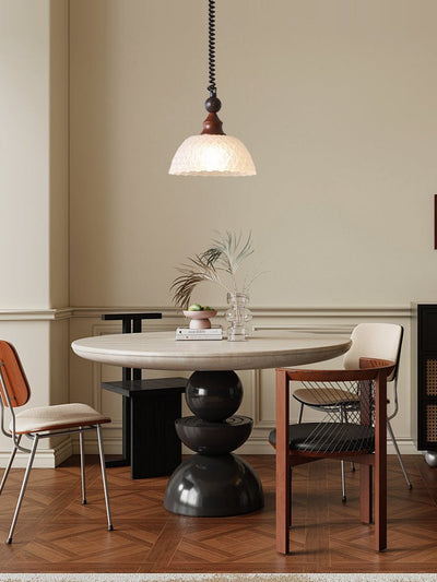 Nydoreth Elegance Vintage Art Wood Pendant Lamp
