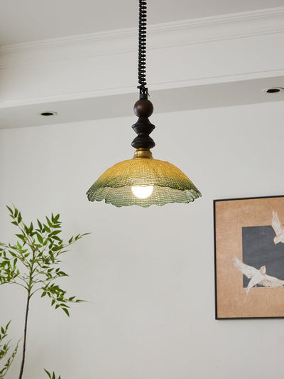 Nydoreth Elegance Vintage Art Wood Pendant Lamp