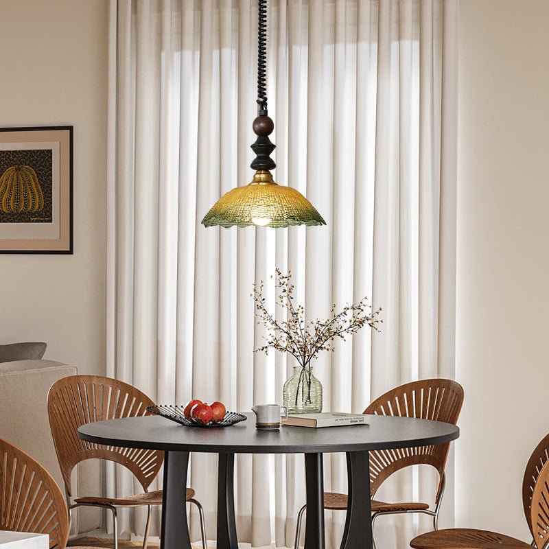 Nydoreth Elegance Vintage Art Wood Pendant Lamp