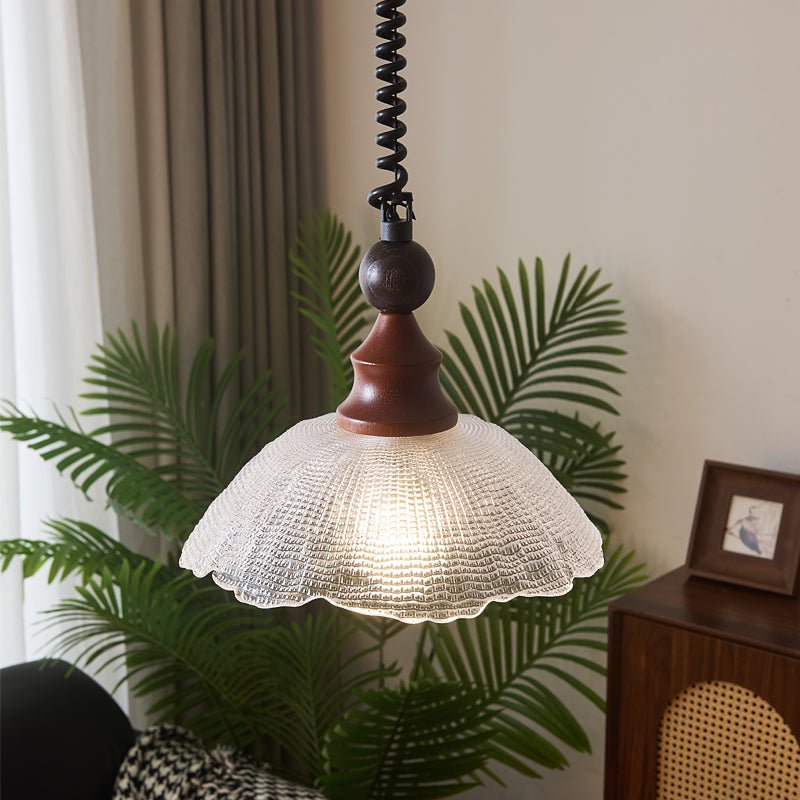 Nydoreth Elegance Vintage Art Wood Pendant Lamp