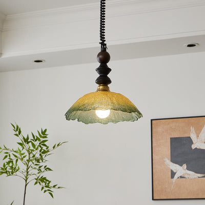 Nydoreth Elegance Vintage Art Wood Pendant Lamp