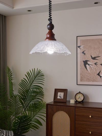 Nydoreth Elegance Vintage Art Wood Pendant Lamp