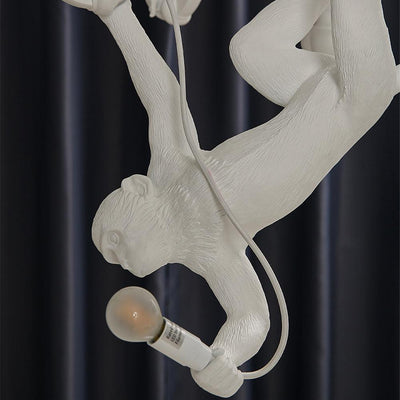Tixor Chandelier Monkey Black Playful Sculpture