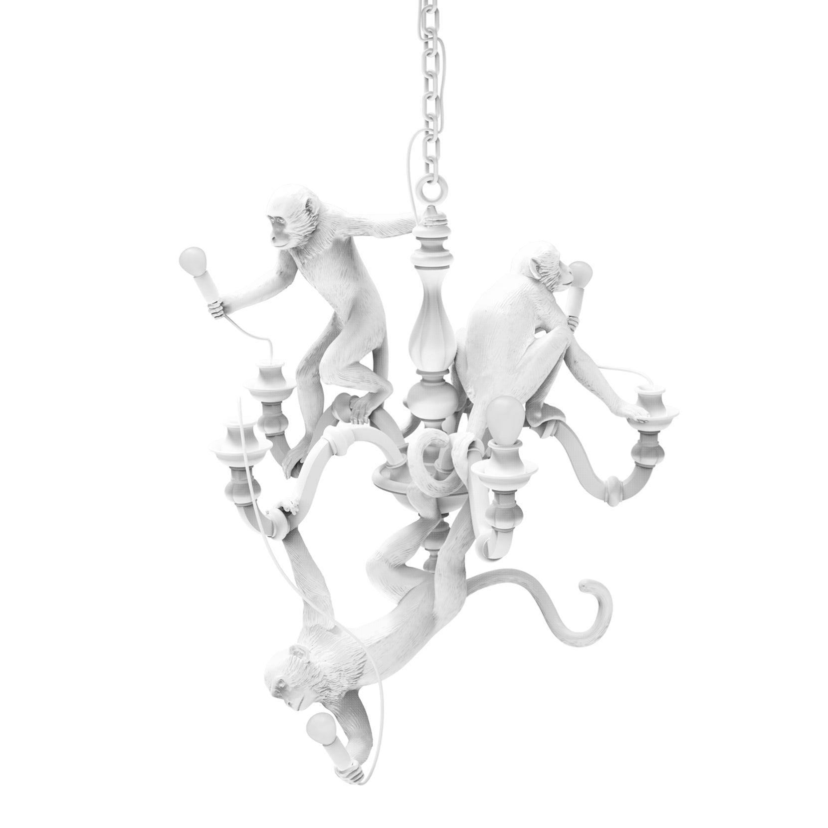 Tixor Chandelier Monkey Black Playful Sculpture