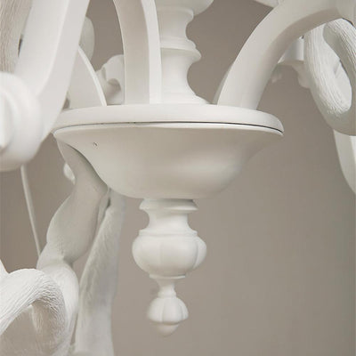 Tixor Chandelier Monkey Black Playful Sculpture