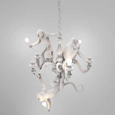 Tixor Chandelier Monkey Black Playful Sculpture