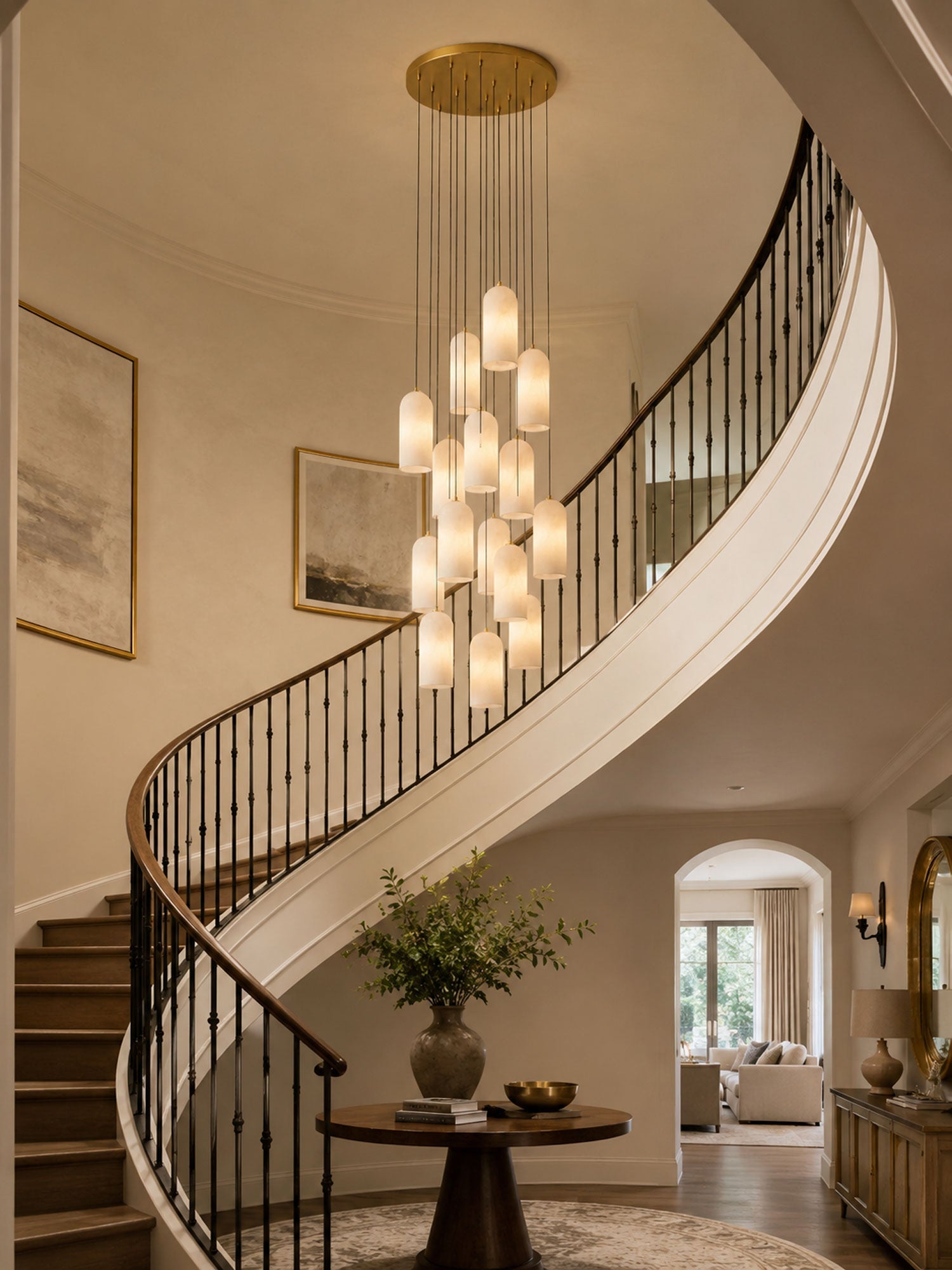 Willowmont Alabaster Pendant Light
