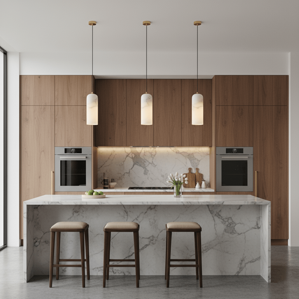 Willowmont Alabaster Pendant Light