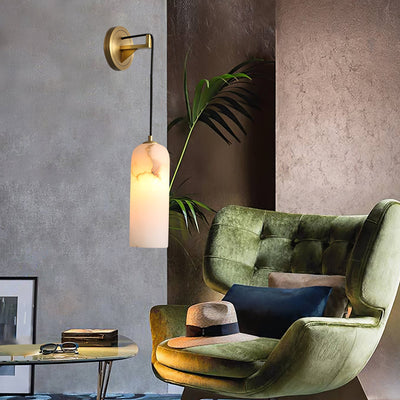 Vaelara Pendant Alabaster Wall Light - Neutral Decor