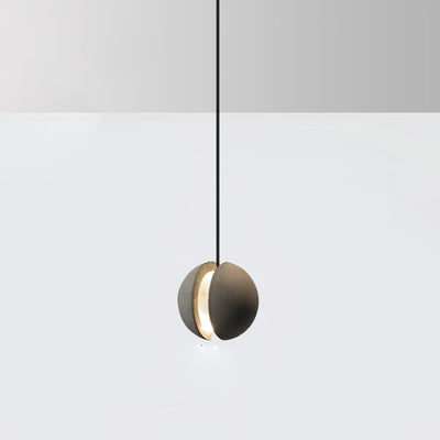 Umi Pendant Lamp Concrete Sphere Moon Minimalist